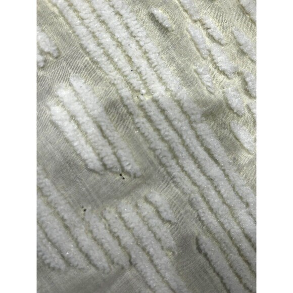 Vtg Chenille Yellow Daisy Flower Bedspread Fringe Edge 97” X 116” Full Sized - Picture 4 of 8